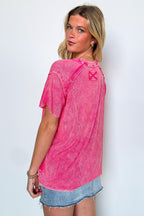 Mirissa Mineral Washed Boat Neck Top - BACK IN STOCK - Madison and Mallory