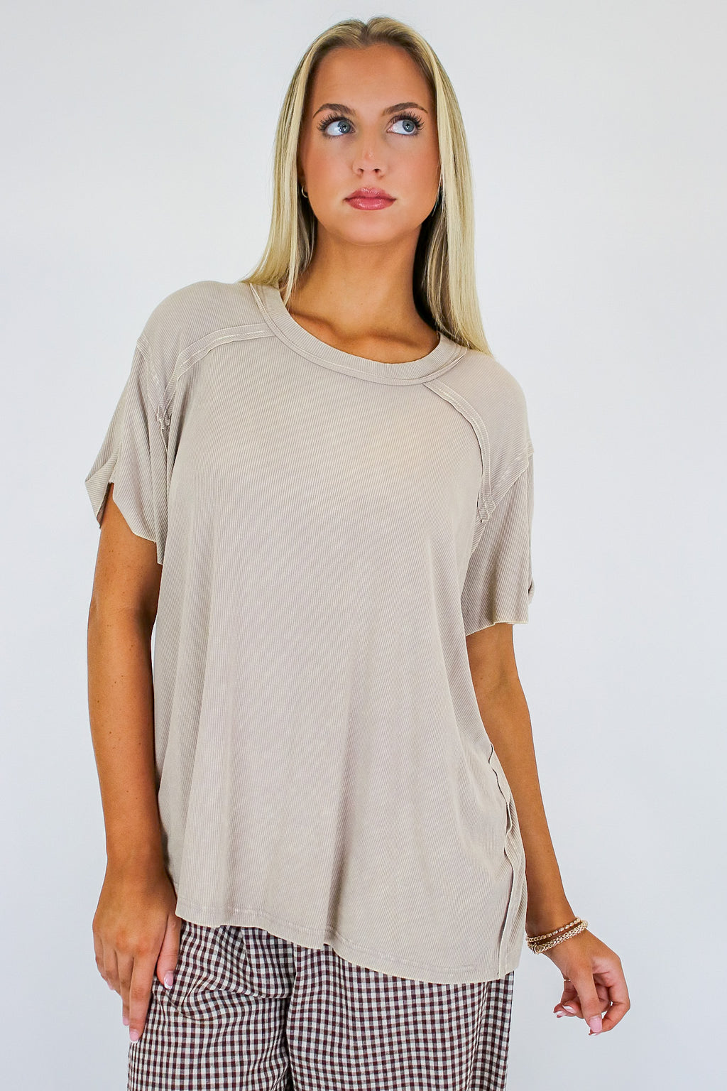 Mirissa Mineral Washed Boat Neck Top