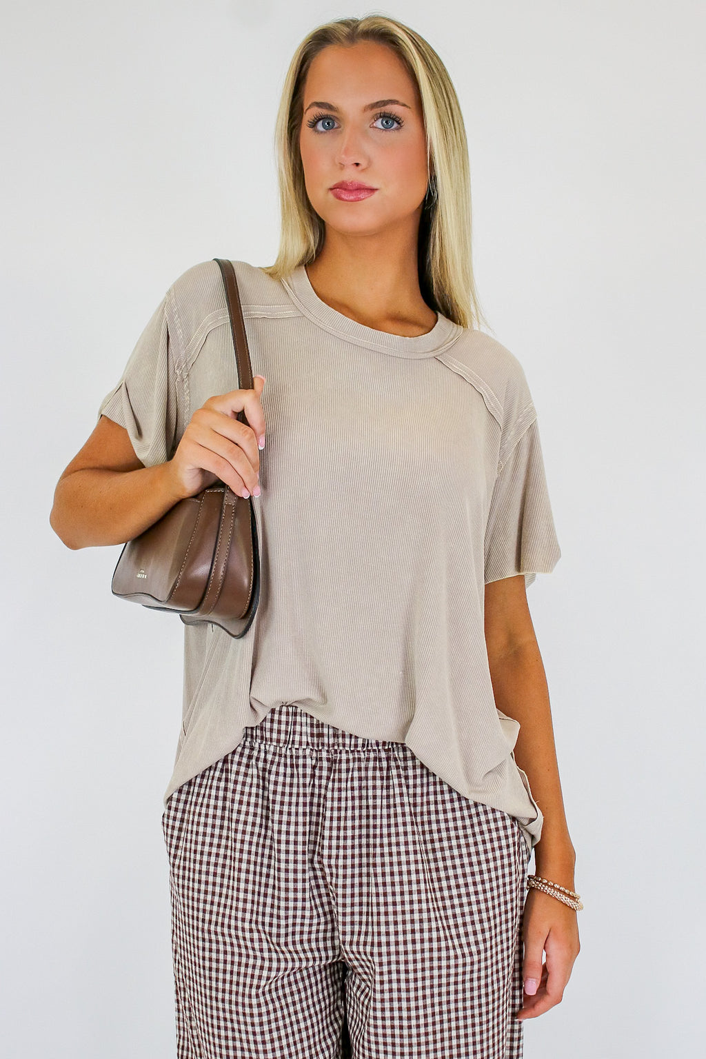 Mirissa Mineral Washed Boat Neck Top