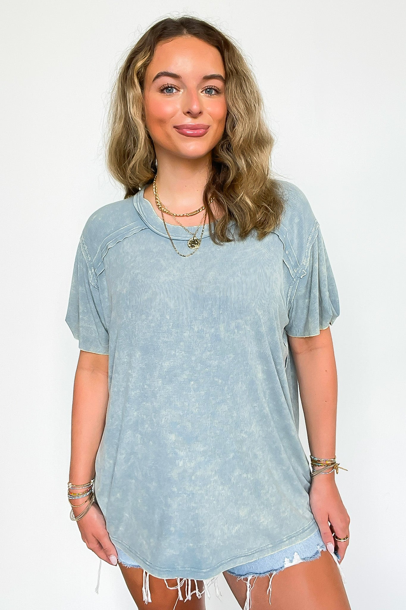 Mirissa Mineral Washed Boat Neck Top - BACK IN STOCK - Madison and Mallory