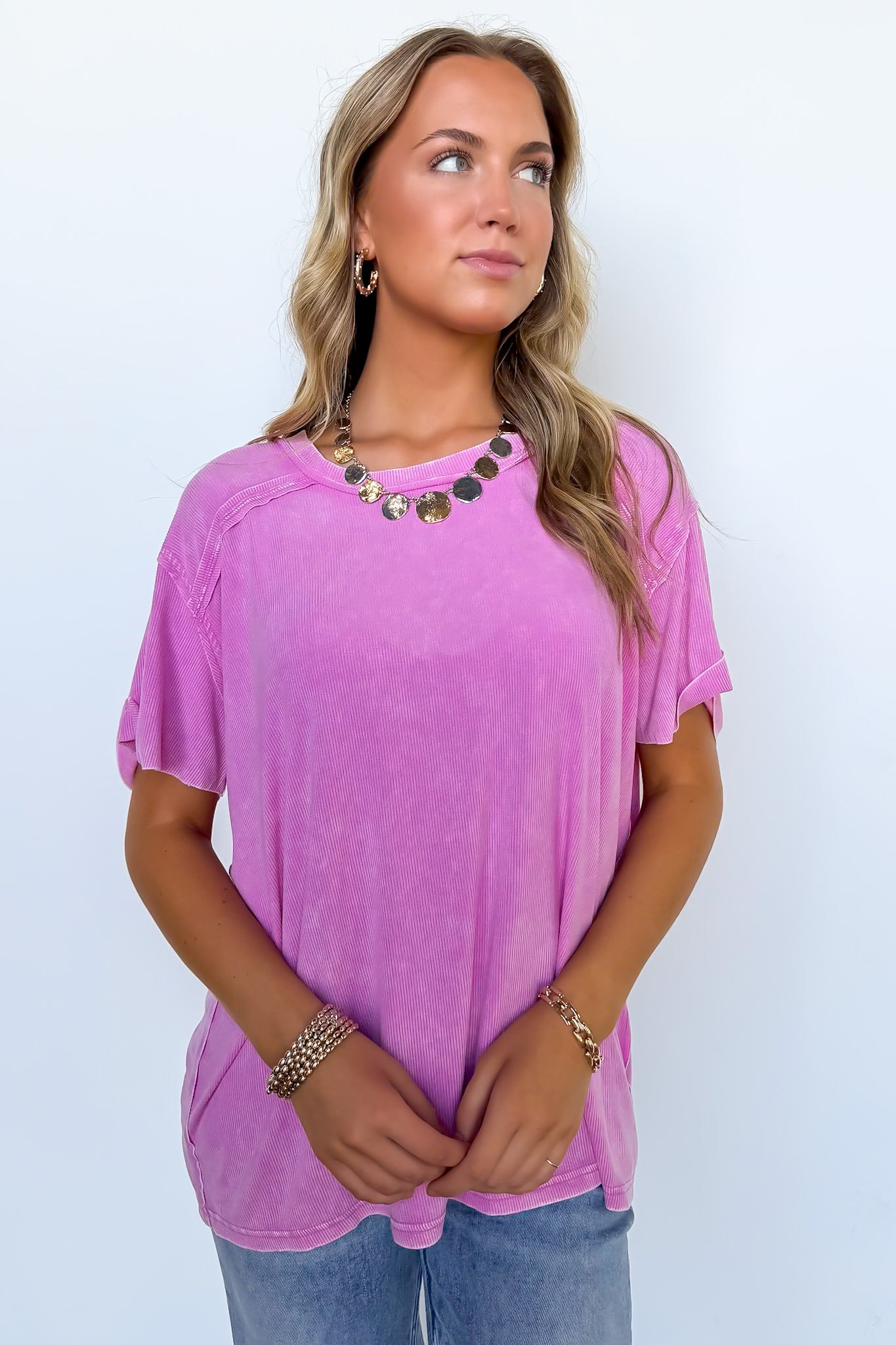Mirissa Mineral Washed Boat Neck Top - BACK IN STOCK