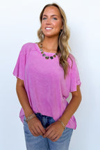 Mirissa Mineral Washed Boat Neck Top - BACK IN STOCK - Madison and Mallory