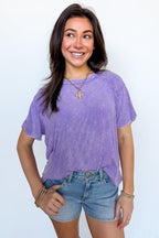 Mirissa Mineral Washed Boat Neck Top - BACK IN STOCK - Madison and Mallory