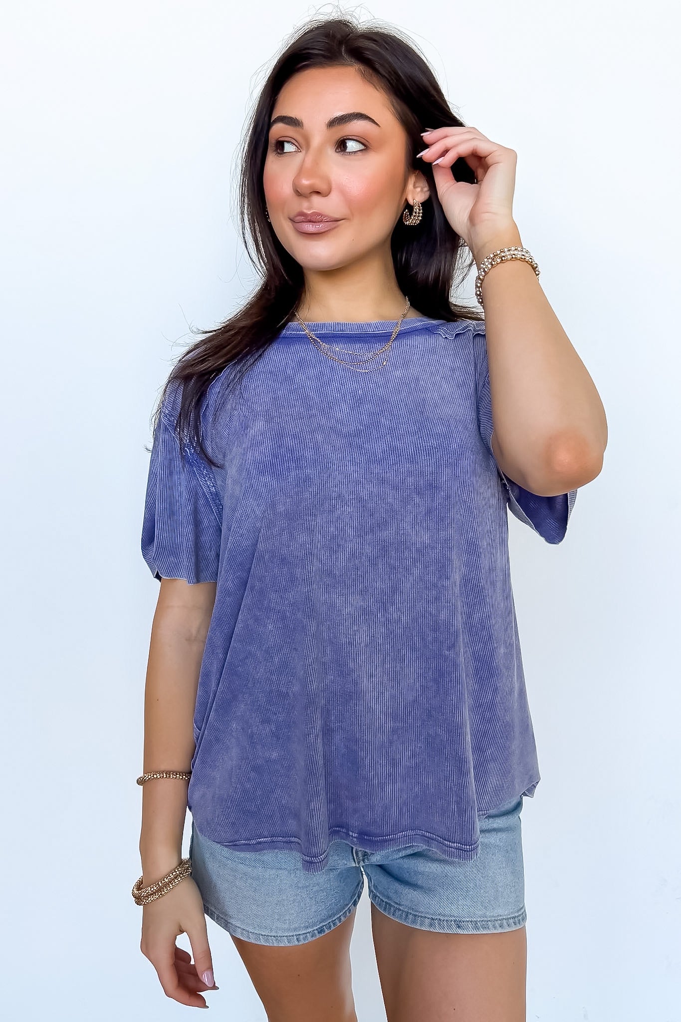 Mirissa Mineral Washed Boat Neck Top - BACK IN STOCK - Madison and Mallory