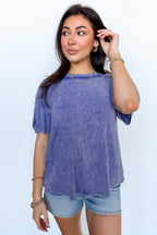 Mirissa Mineral Washed Boat Neck Top - BACK IN STOCK - Madison and Mallory