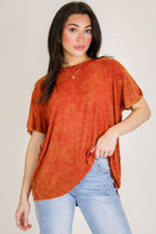 Mirissa Mineral Washed Boat Neck Top