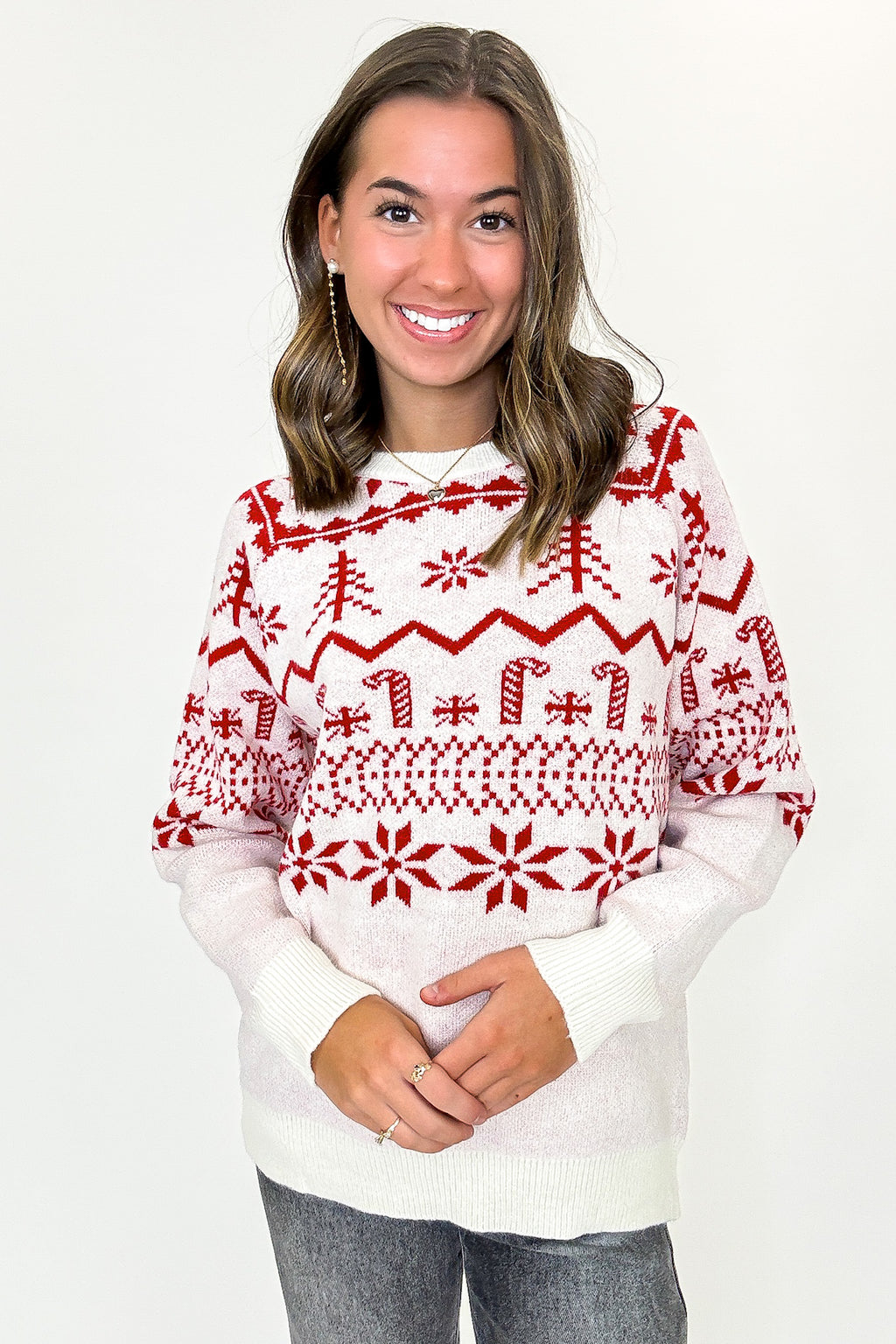 Mistletoe Moments Raglan Sleeve Sweater - FINAL SALE - Madison and Mallory