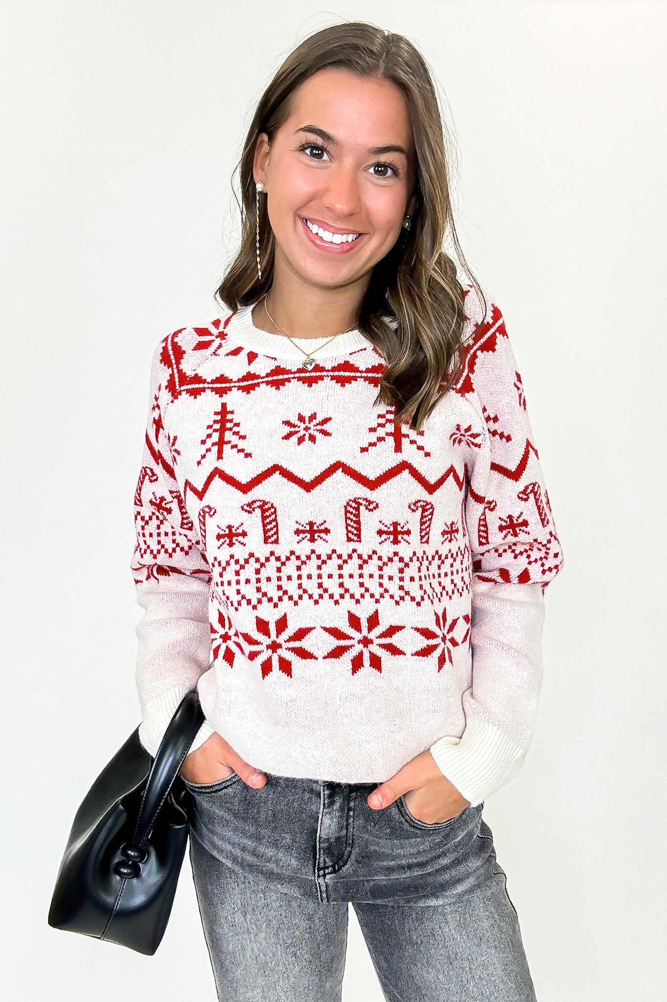 Mistletoe Moments Raglan Sleeve Sweater - FINAL SALE - Madison and Mallory