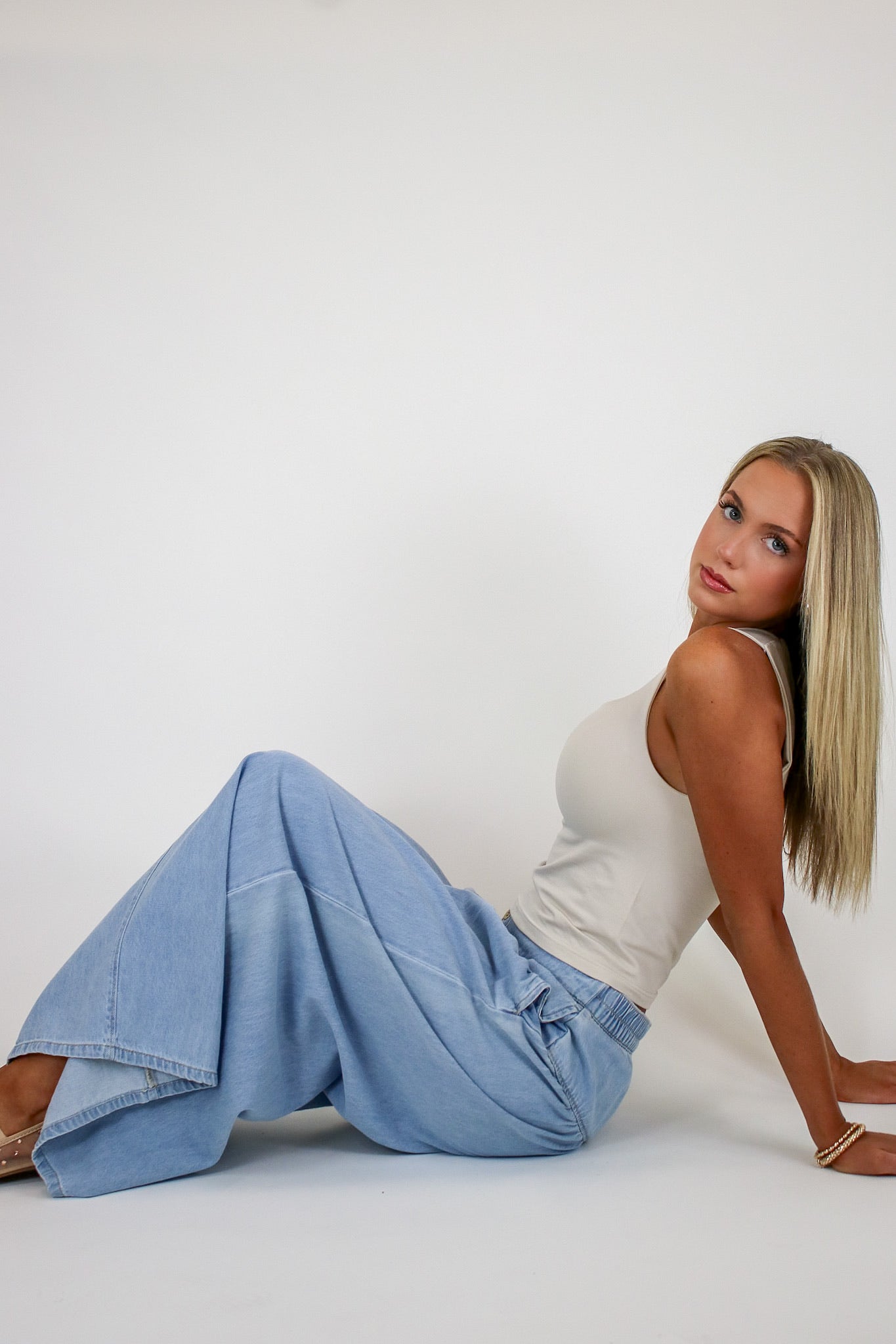 Mode Flow Button Fly Slouchy Culottes - Madison and Mallory