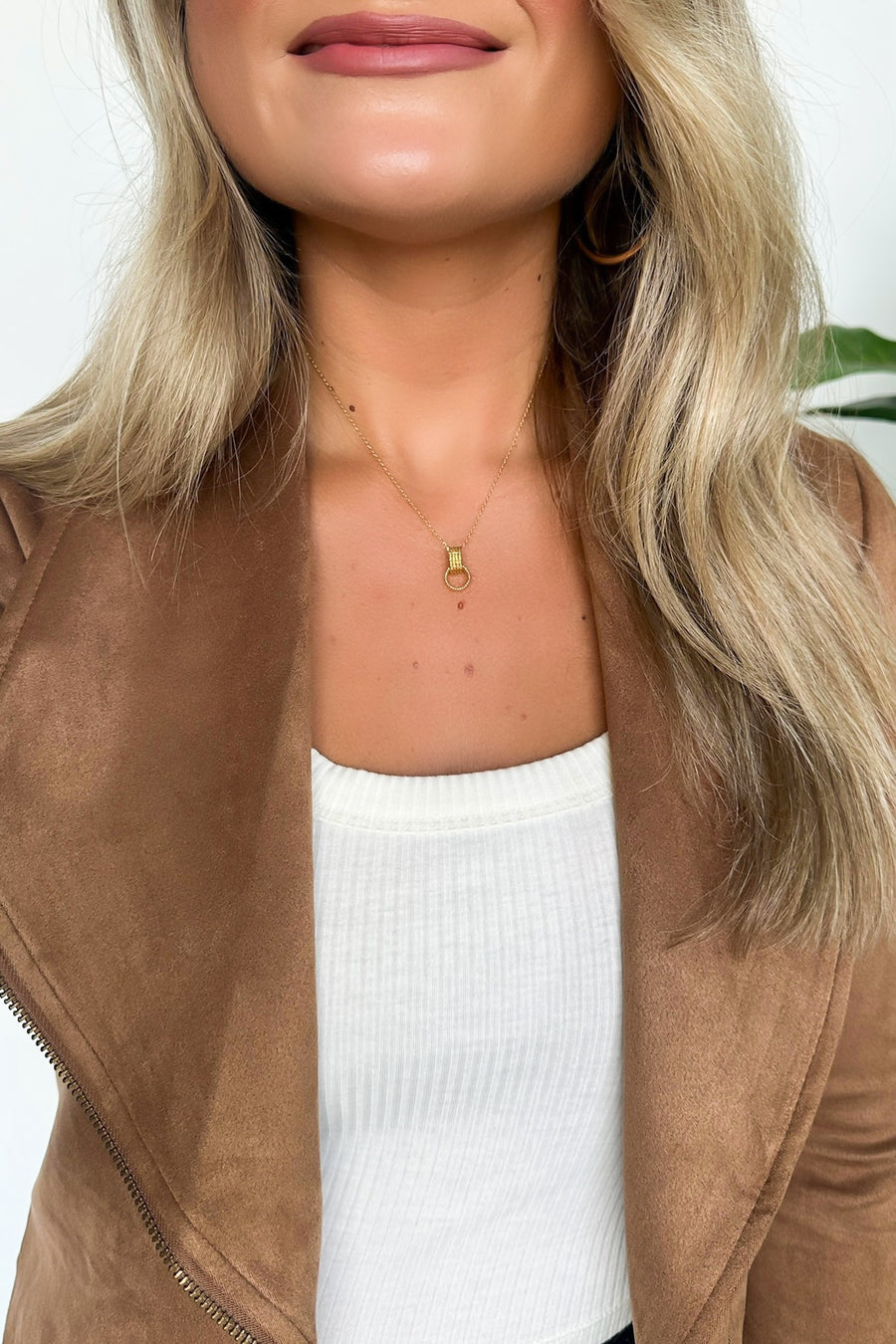 Gold Modern Choice Multi Hoop Charm Necklace - Madison and Mallory