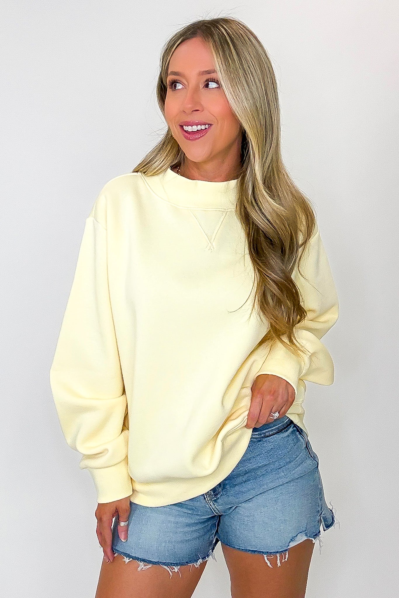 Modern Ease Mock Neck Pullover - Madison and Mallory
