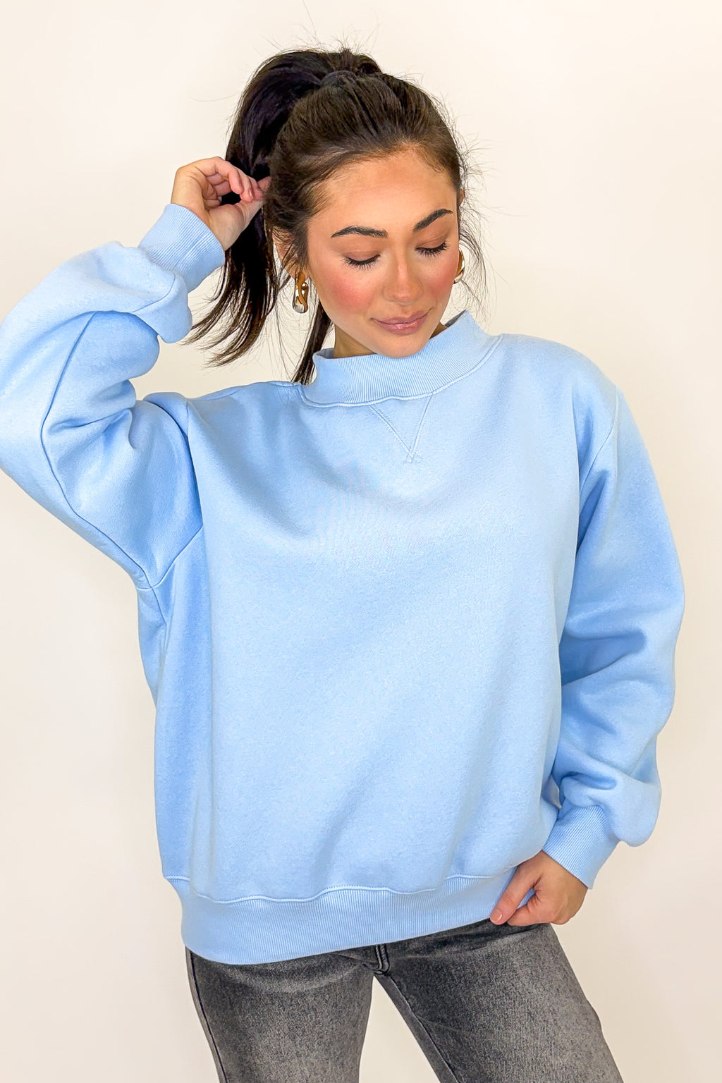 Modern Ease Mock Neck Pullover - BACK IN STOCK