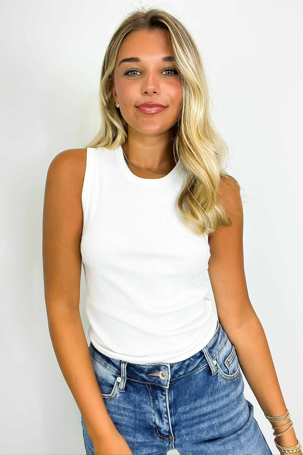  Monikah Ribbed Knit Tank Top - FINAL SALE - Madison and Mallory