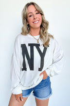  NY Oversized Graphic Sweatshirt - FINAL SALE - Madison and Mallory