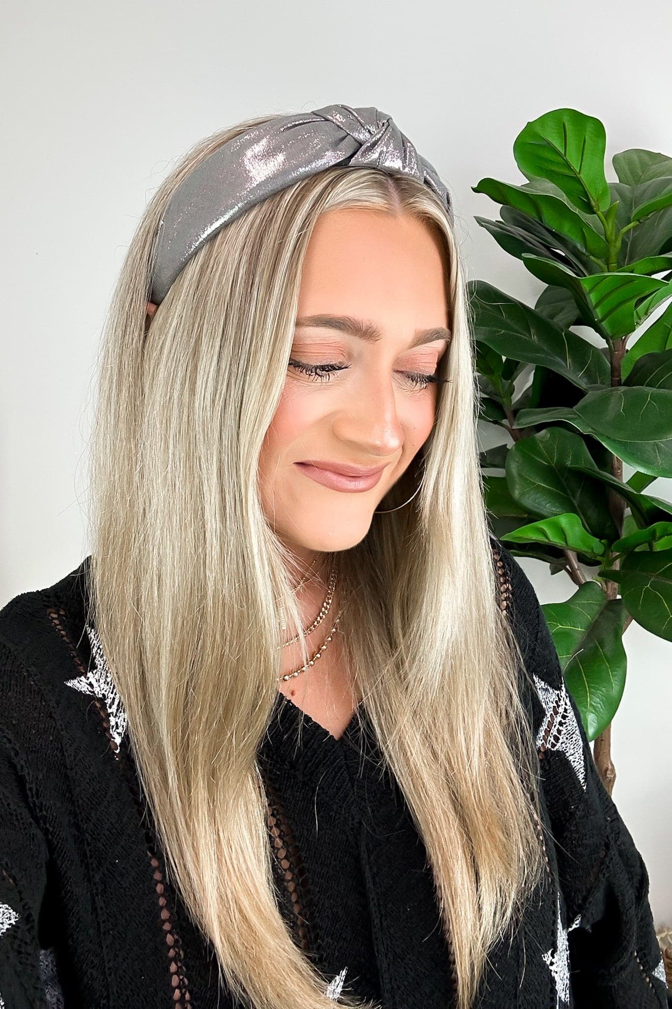 Nalani Metallic Knotted Headband - FINAL SALE - Madison and Mallory