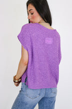 Necessary Charm V-Neck Side Slit Knit Top - Madison and Mallory