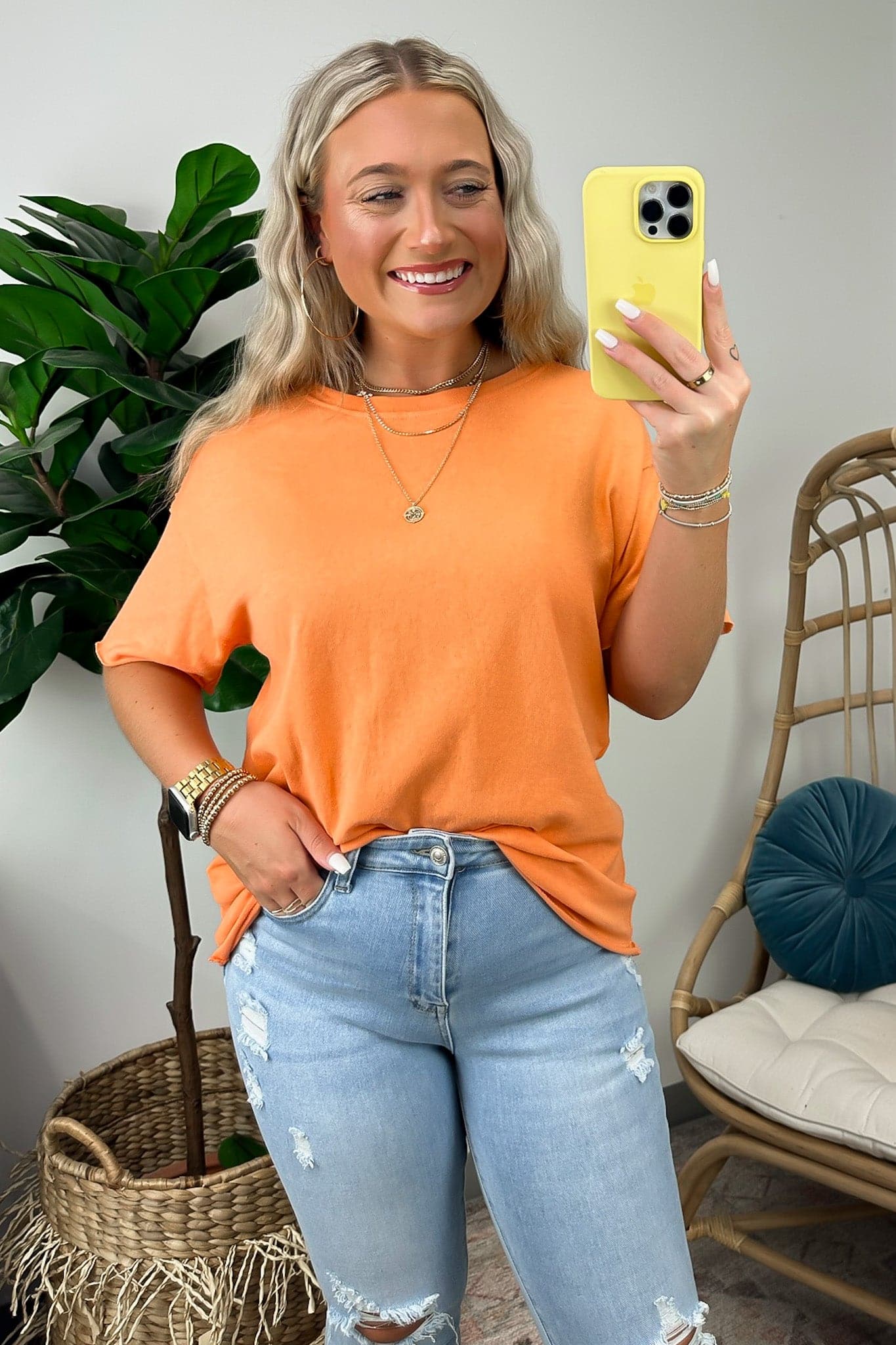 Neri Short Sleeve Relaxed Fit Top - FINAL SALE - Madison and Mallory