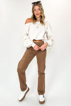 Neutral Ground Straight Cargo Pants - FINAL SALE - Madison and Mallory