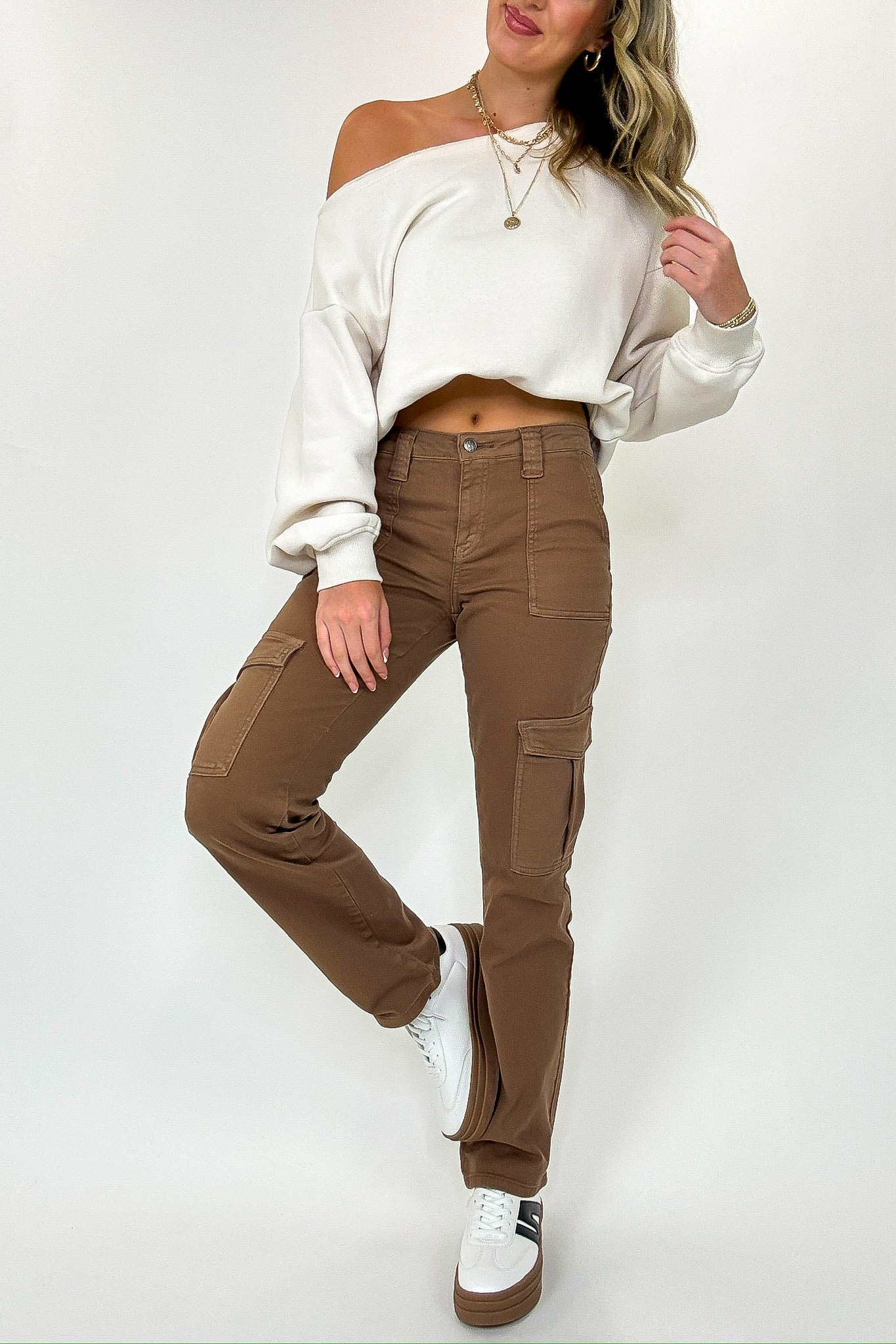 Neutral Ground Straight Cargo Pants - FINAL SALE - Madison and Mallory