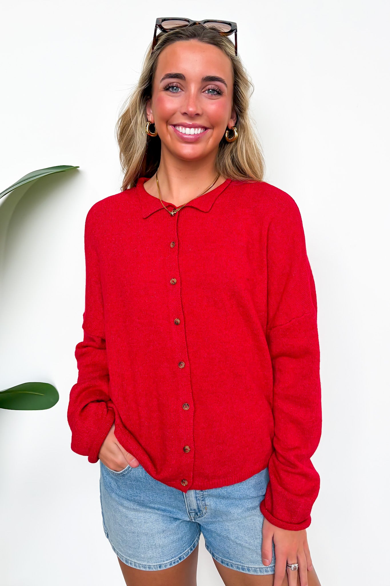 New Classic Button Down Cardigan Sweater