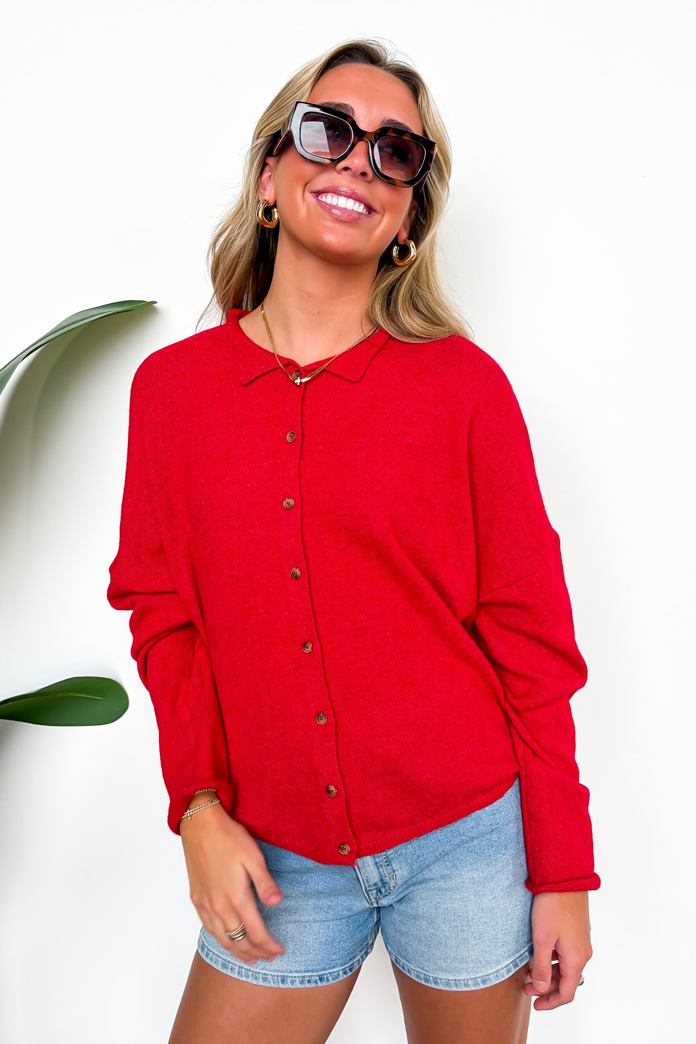 New Classic Button Down Cardigan Sweater