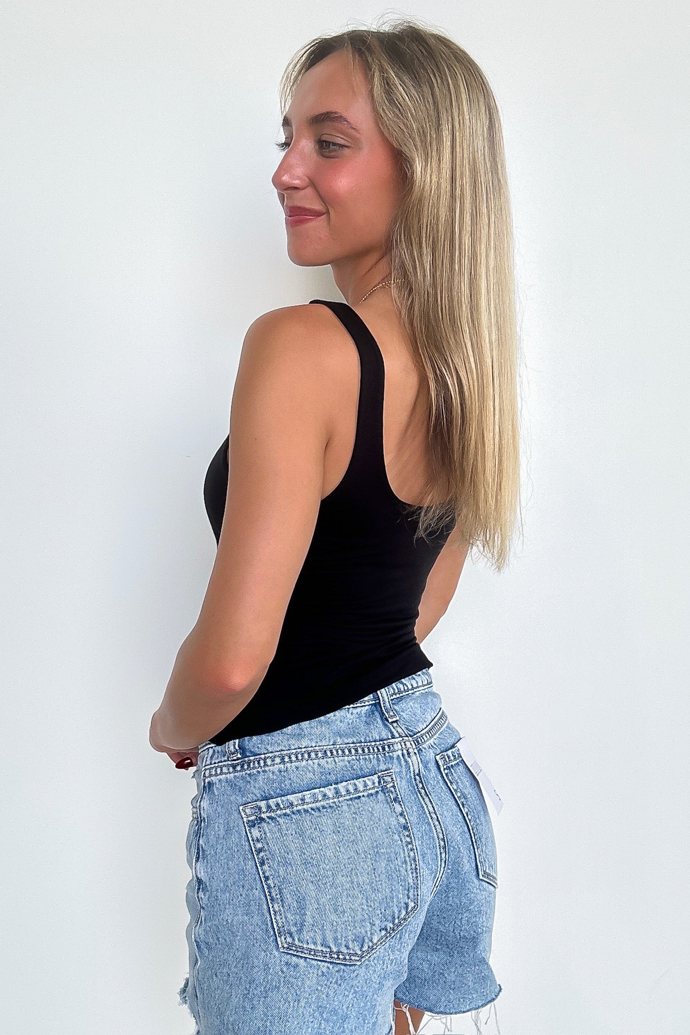 Nicola Double Layer Round Neck Tank Top - Madison and Mallory
