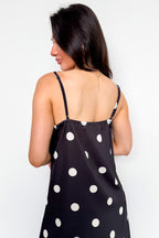 Noir Dots Lace Slip Dress - Madison and Mallory