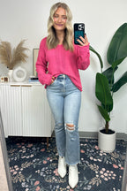  Notable Sensation Crochet Trim Sweater - FINAL SALE - Madison and Mallory