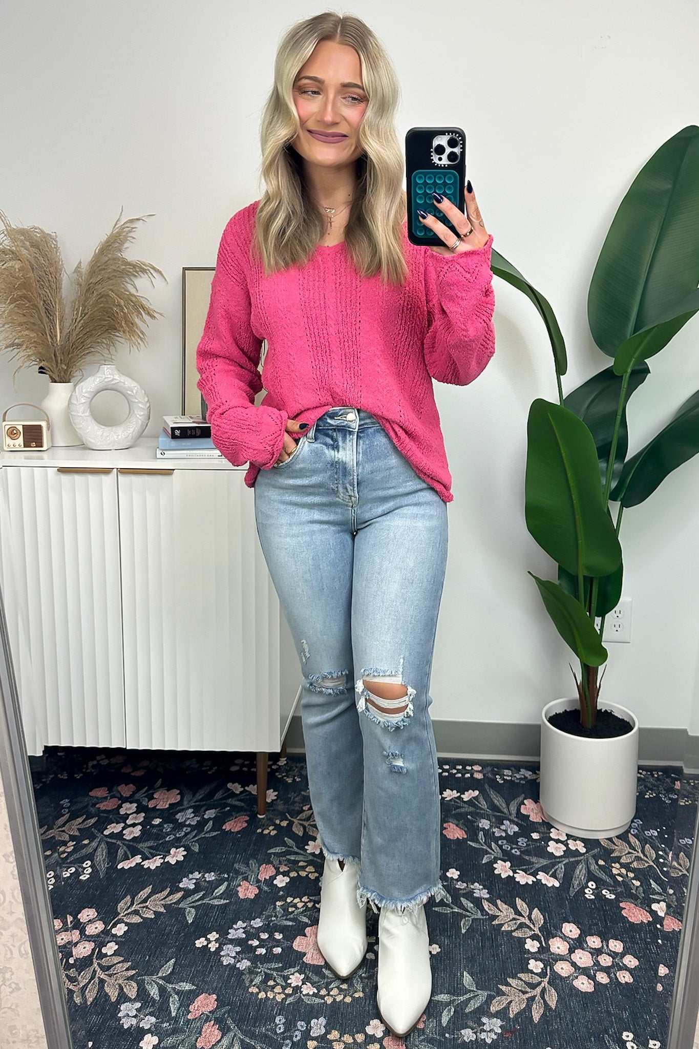  Notable Sensation Crochet Trim Sweater - FINAL SALE - Madison and Mallory