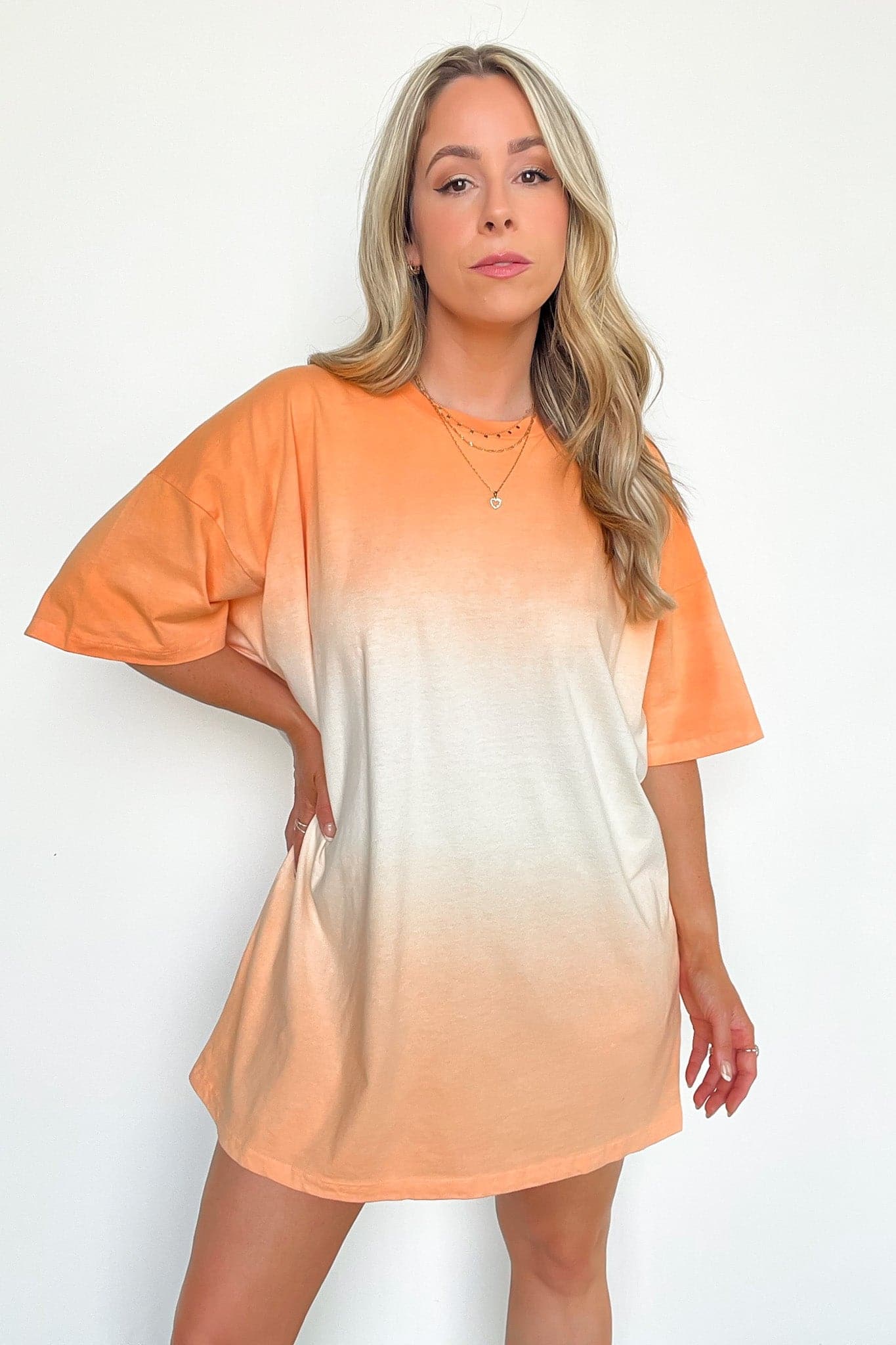  Nothing But Chill Dip Dye Oversized Top - BACK IN STOCK - Madison and Mallory