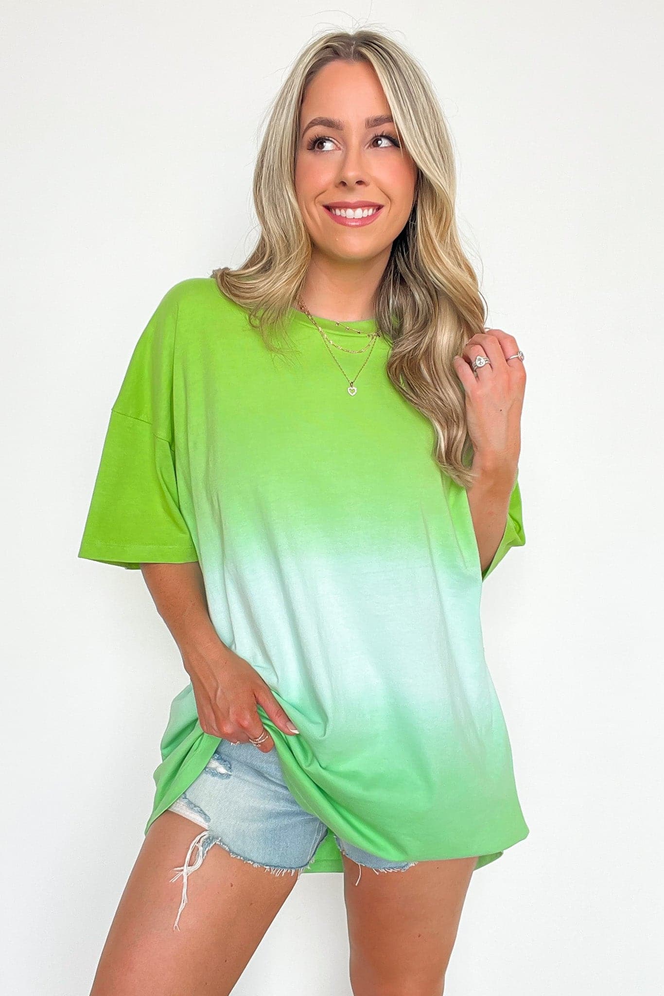  Nothing But Chill Dip Dye Oversized Top - BACK IN STOCK - Madison and Mallory
