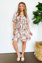 Notorious Refinement Floral Puff Sleeve Dress - Madison and Mallory