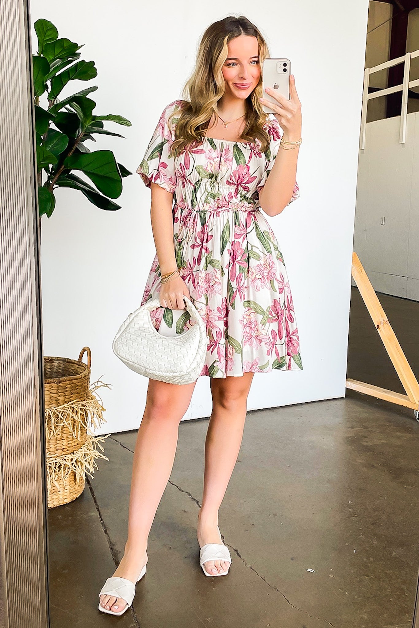 Notorious Refinement Floral Puff Sleeve Dress - Madison and Mallory
