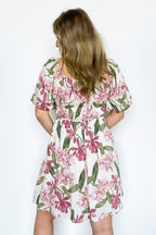 Notorious Refinement Floral Puff Sleeve Dress - Madison and Mallory
