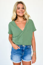 Novah Surplice Wrap Top - FINAL SALE - Madison and Mallory