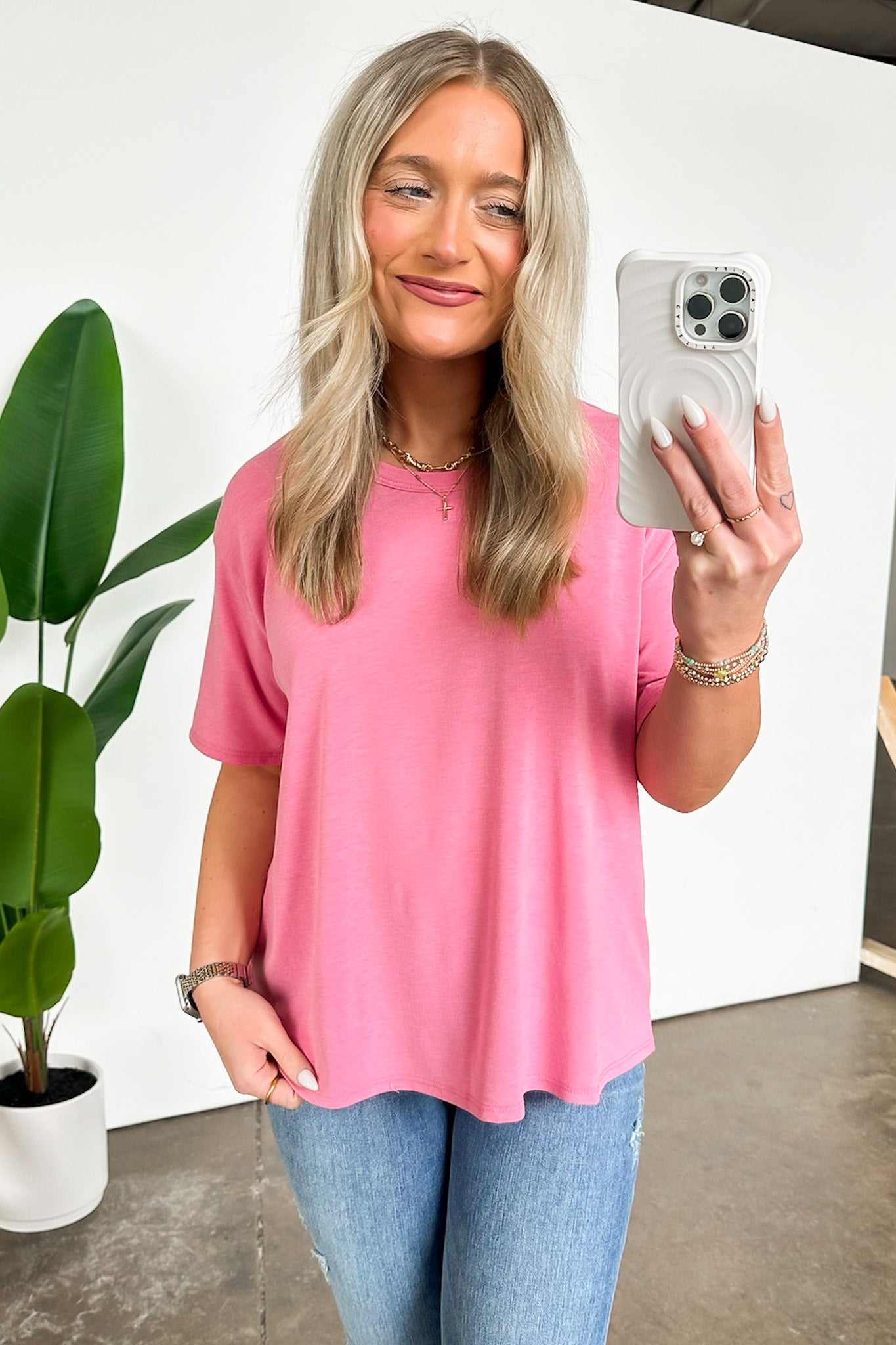  Odessah Short Sleeve Relaxed Fit Top - FINAL SALE - Madison and Mallory