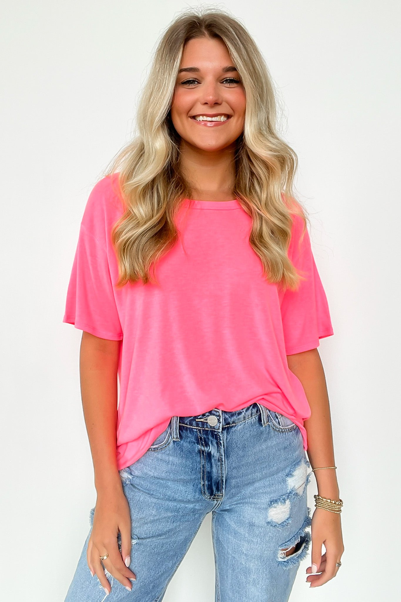  Odessah Short Sleeve Relaxed Fit Top - FINAL SALE - Madison and Mallory