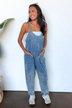 Off Grid Mineral Washed Relaxed Jumpsuit - Madison and Mallory
