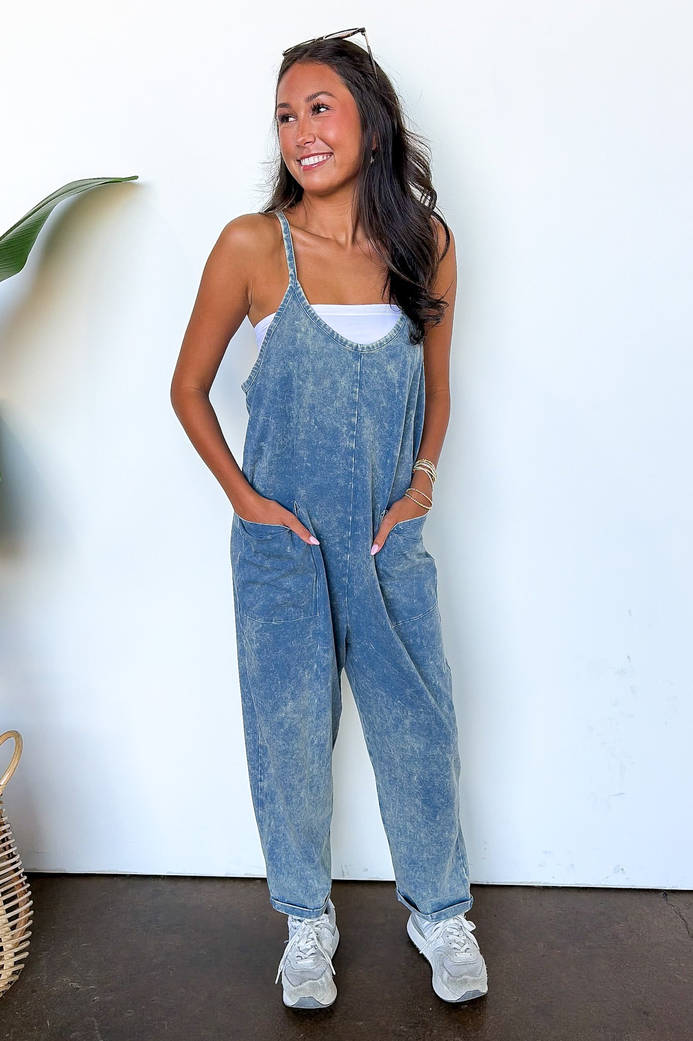Off Grid Mineral Washed Relaxed Jumpsuit - Madison and Mallory