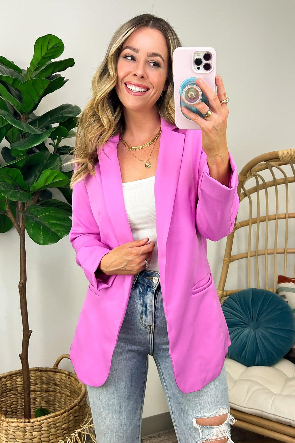  Officially Impressive Long Sleeve Classic Blazer - FINAL SALE - Madison and Mallory