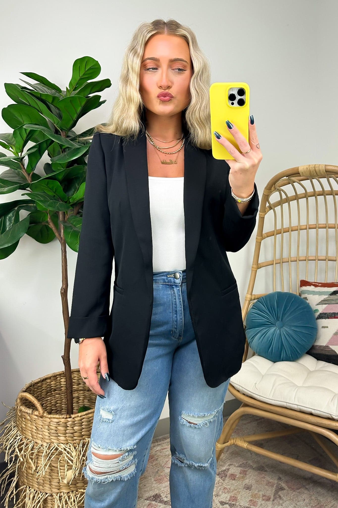  Officially Impressive Long Sleeve Classic Blazer - FINAL SALE - Madison and Mallory