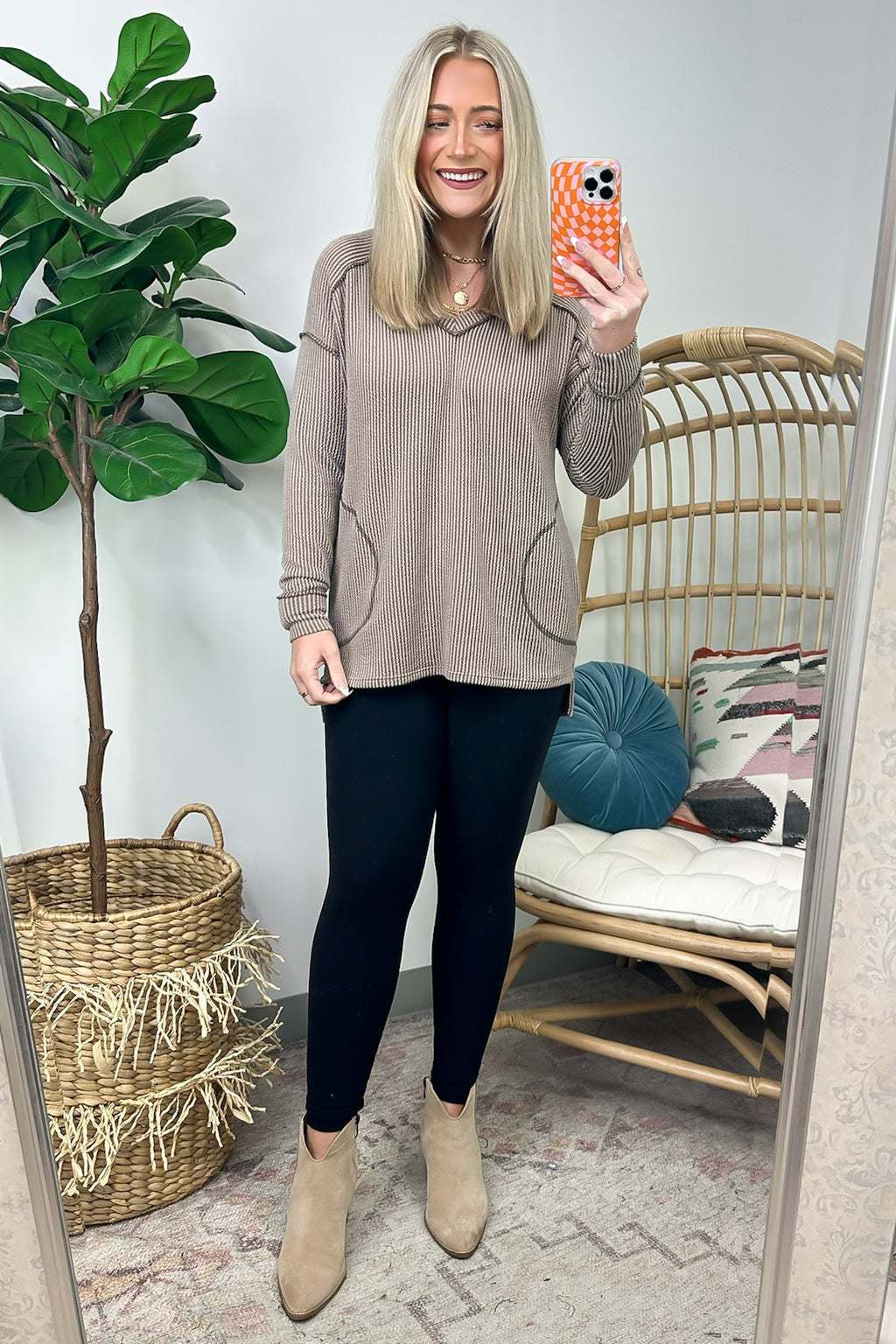  Olenah Rib Knit Long Sleeve Top - FINAL SALE - Madison and Mallory