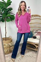 Olenah Rib Knit Long Sleeve Top - FINAL SALE - Madison and Mallory