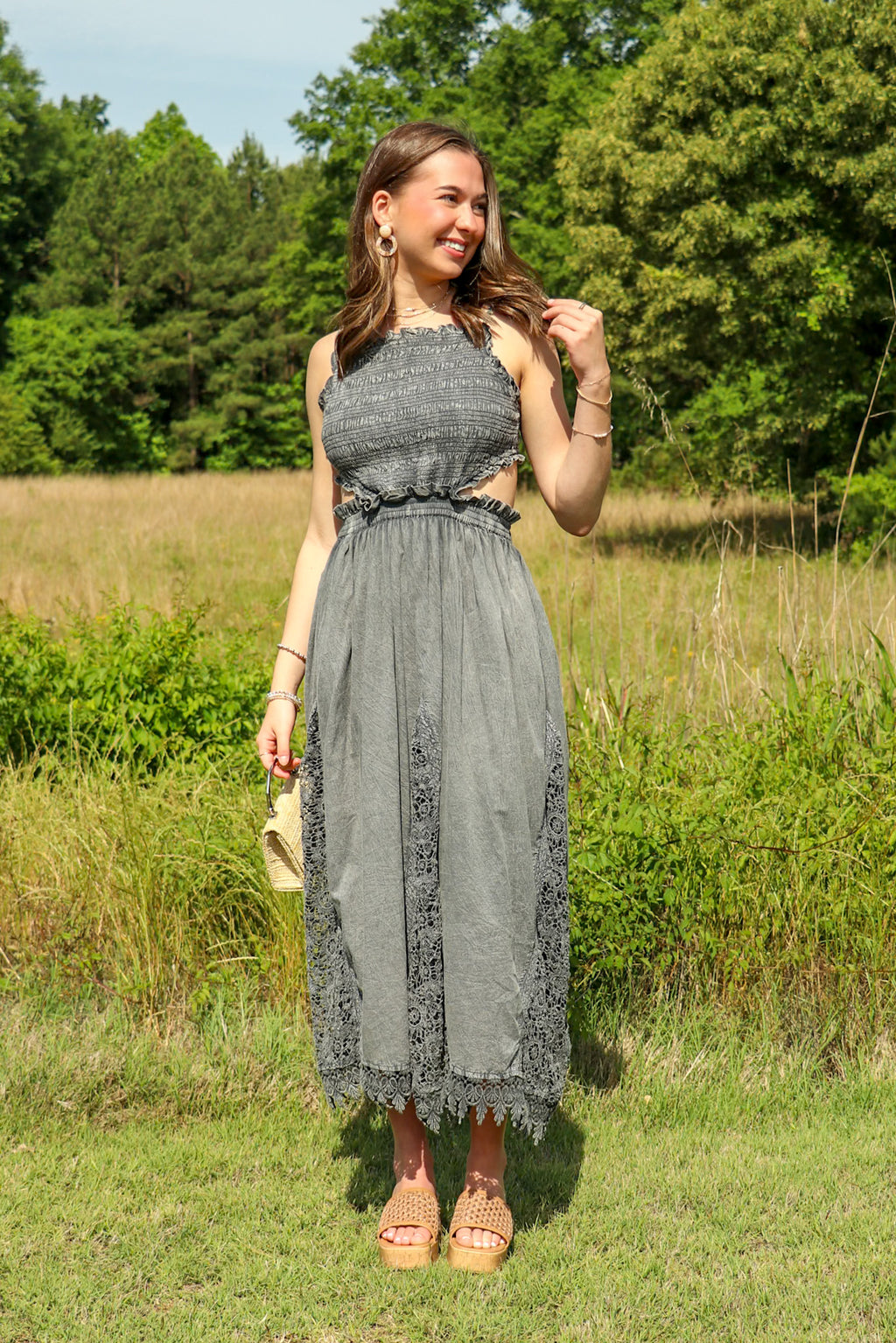 Onyx Ease Maxi Dress - Madison and Mallory