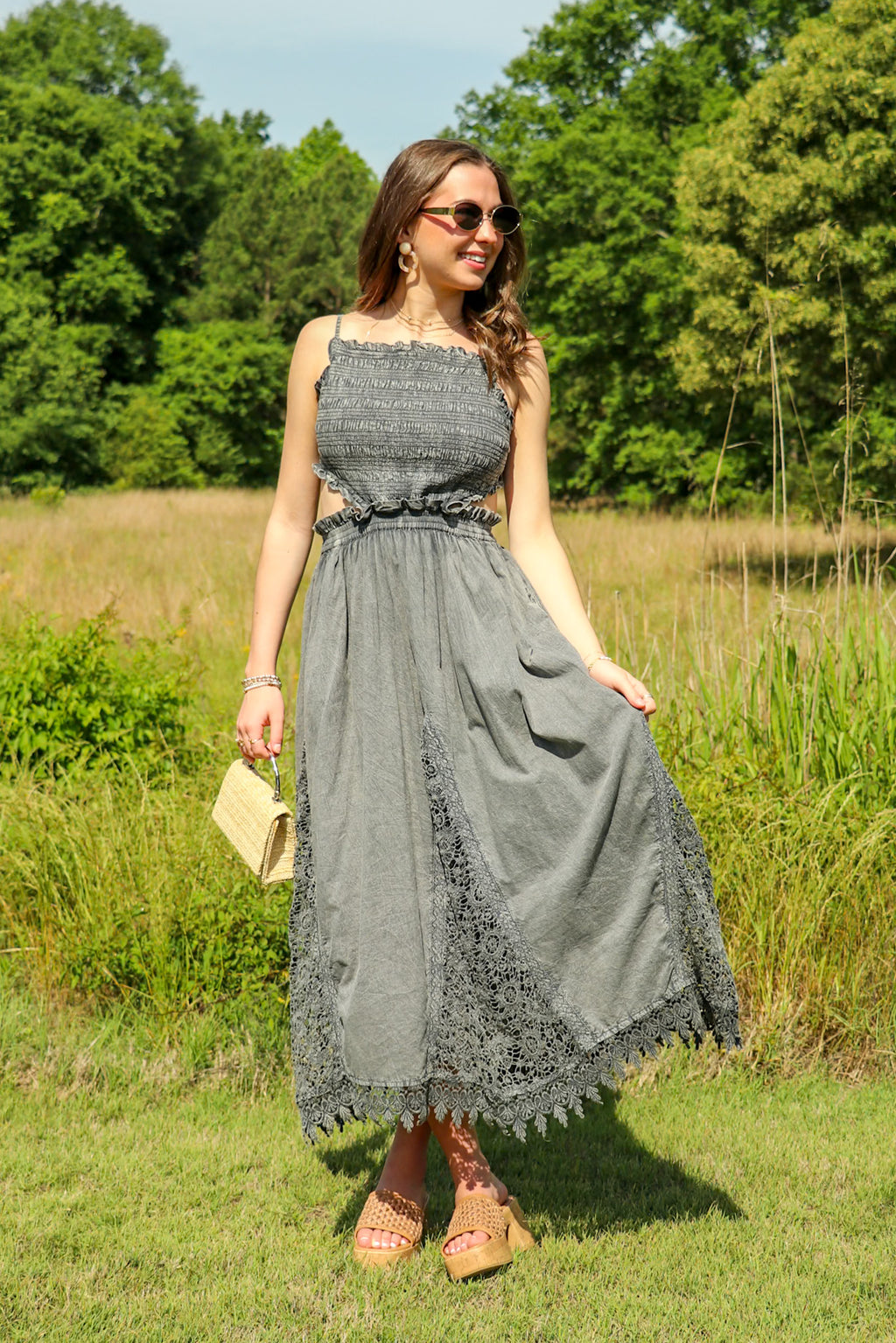Onyx Ease Maxi Dress - Madison and Mallory