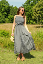 Onyx Ease Maxi Dress - Madison and Mallory