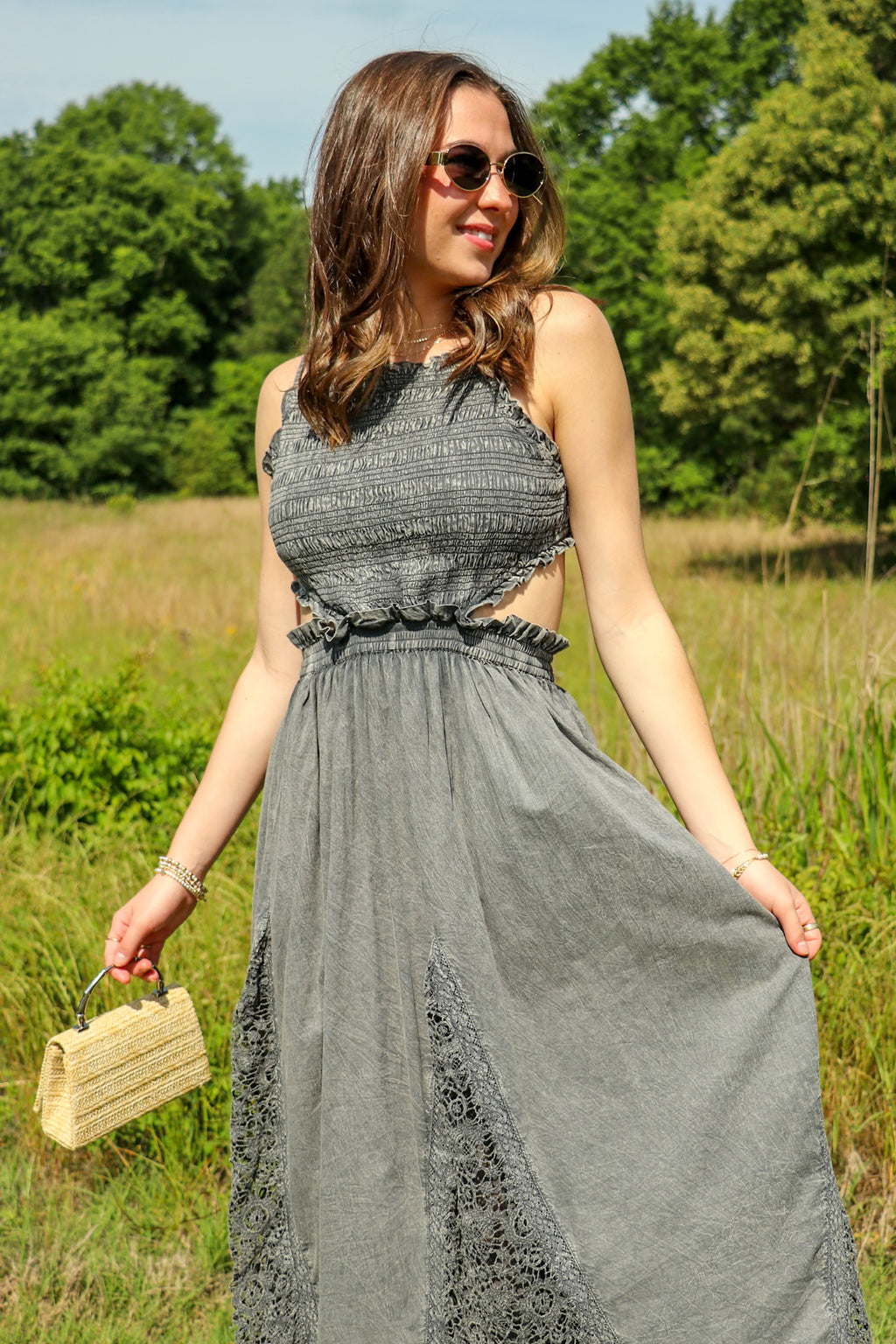 Onyx Ease Maxi Dress - Madison and Mallory