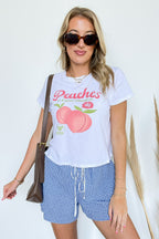 Organic Natural Peaches Graphic Tee - FINAL SALE - Madison and Mallory