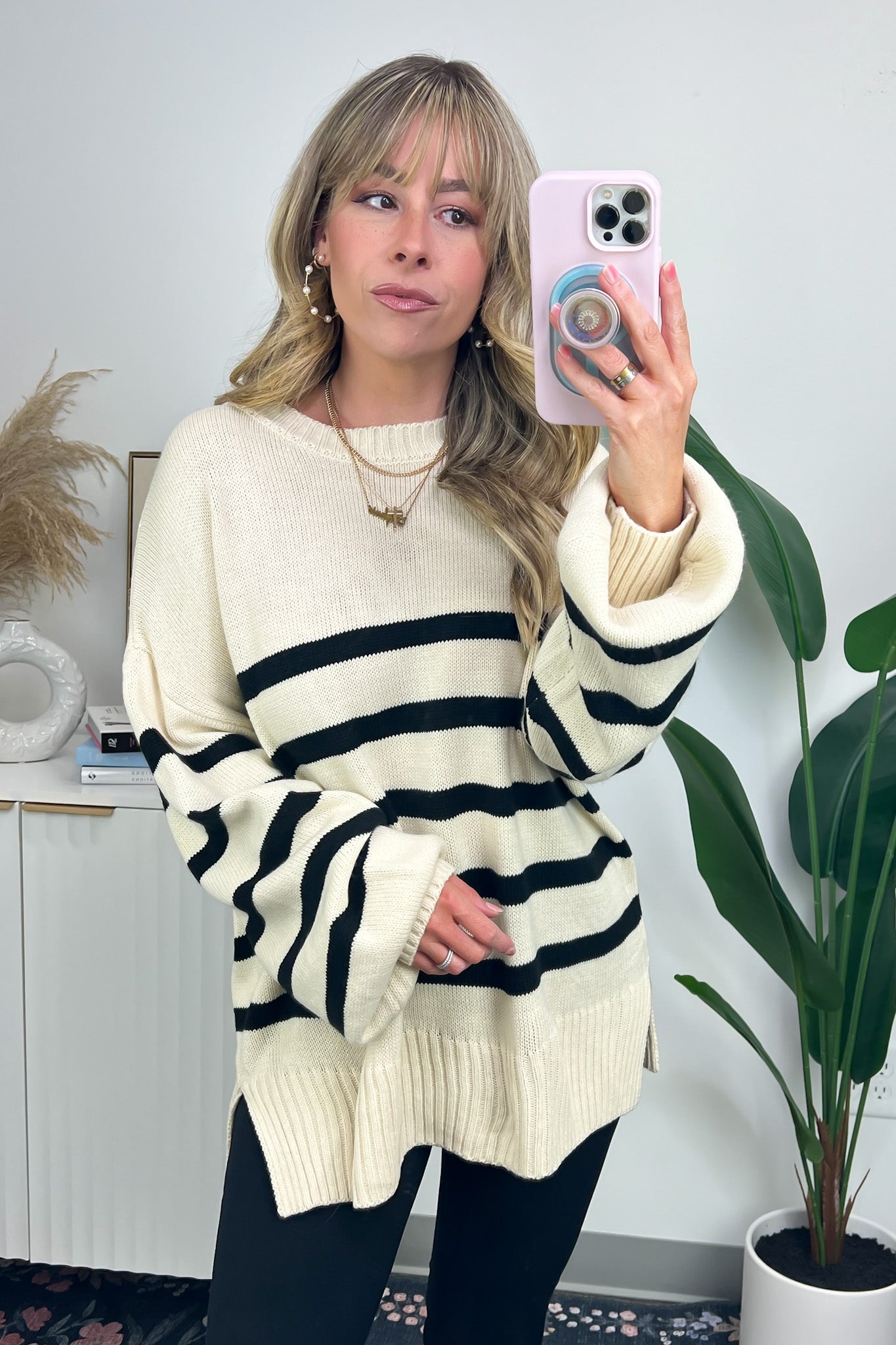  Pamina Striped Knit Sweater - FINAL SALE - Madison and Mallory