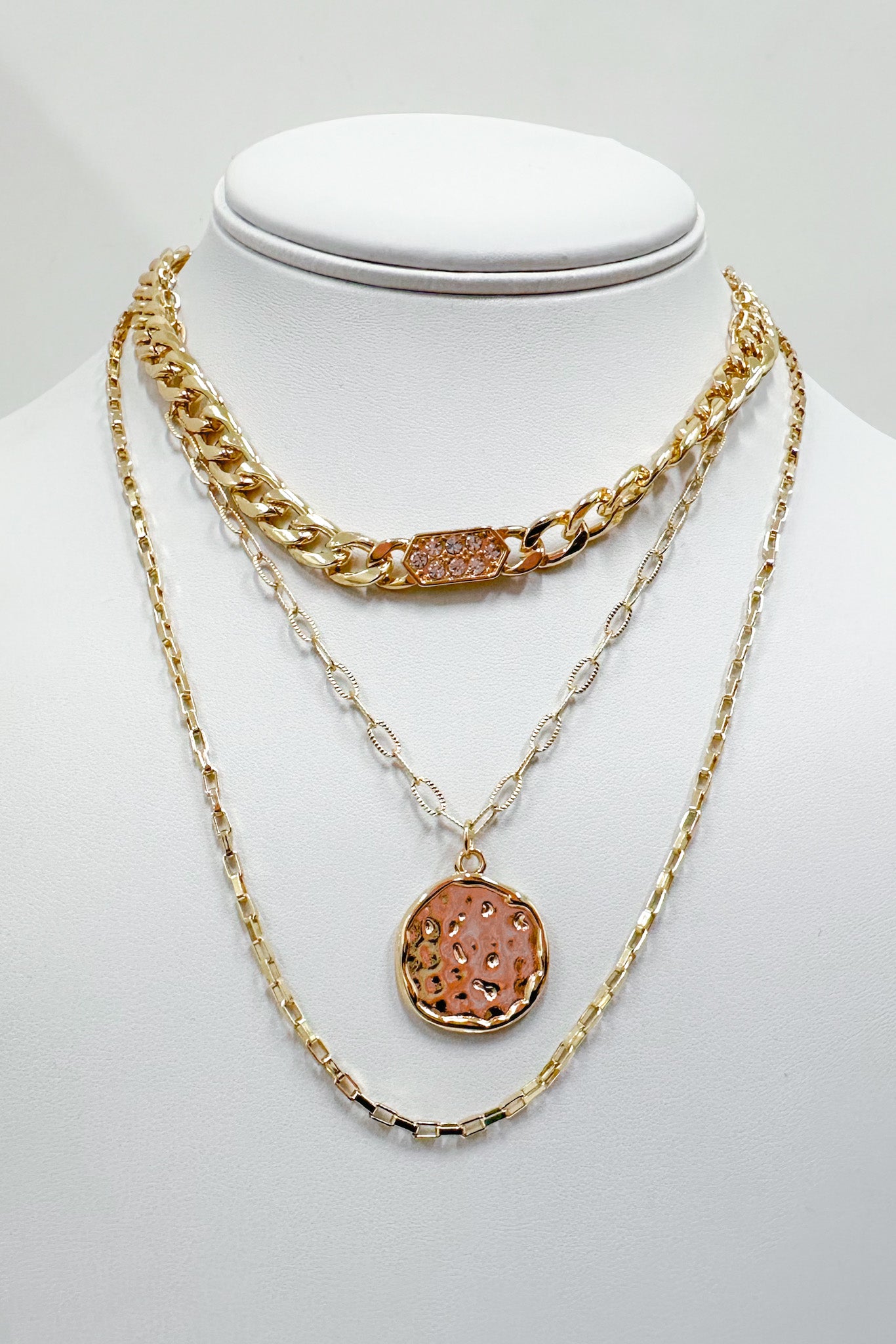  Pamona Coin Chain Layered Necklace - Madison and Mallory